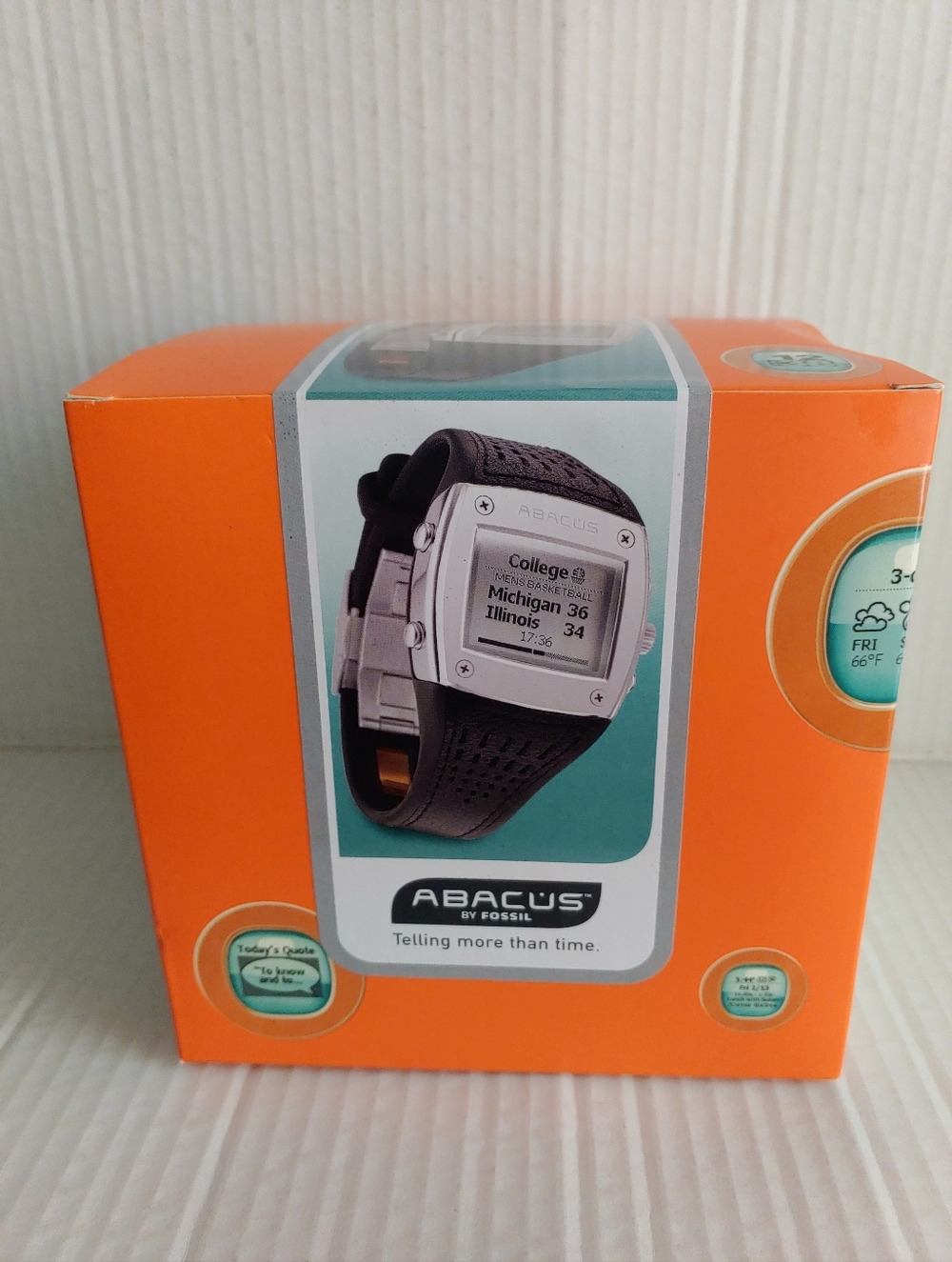 Fossil Abacus Wrist Net MSN Direct Smart Digital Watch AU4004 - NEW Sealed Box